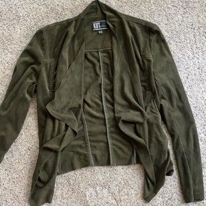 army green suede jacket